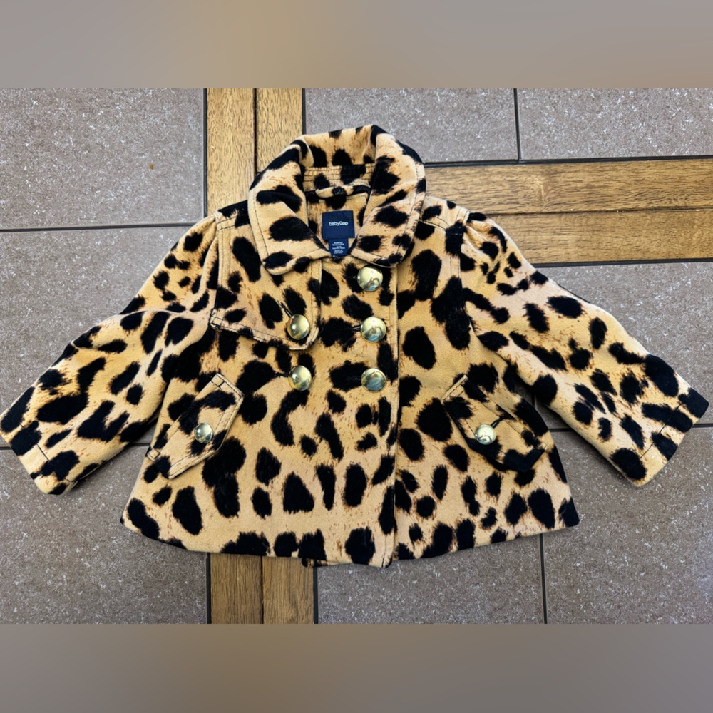 3/ $20  Baby Gap leopard print 12-18m jacket